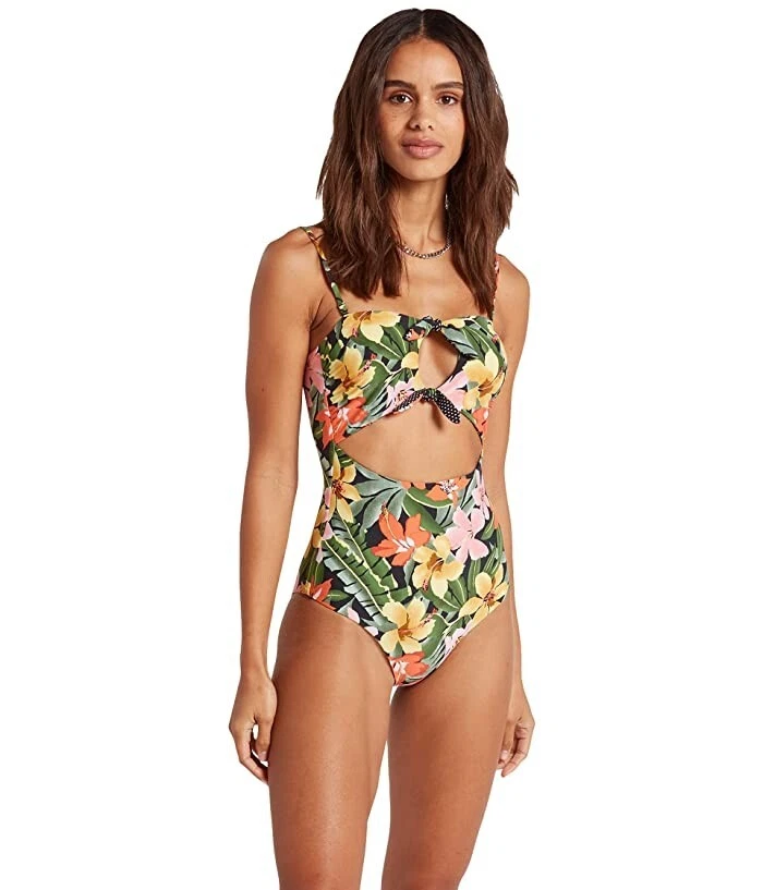 Traje de baño reversible de una pieza Volcom Dot The Island L47758 para mujer talla M Foto 1 de 4