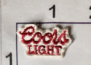 Tiny Coors Light Cursive Script Logo Vintage Embroidered Sew On Uniform Patch - Picture 1 of 1