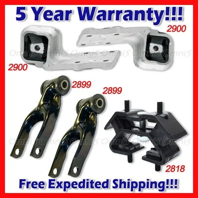 Juego de montaje de motor y transmisión L728 para Chevrolet Uplander 2005-2009 3,5 L 3,9 L 5 piezas Foto 1 de 4