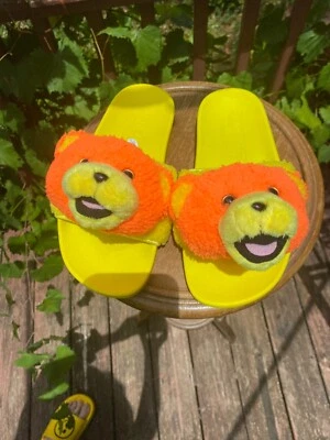 Chanclas Adidas Jeremy Scott Adilette amarillo oso de peluche talla 5 EE. UU. Q46582 Foto 1 de 4