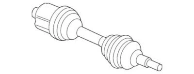 Conjunto de eje genuino GM 2007-2012 Chverolet Pontiac Saturn Malibu G6 22799828 Foto 1 de 2