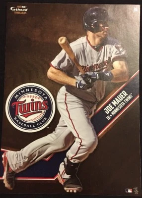 MLB Fathead Tradeables Joe Mauer Minnesota Twins 2015 - Image 1 of 2