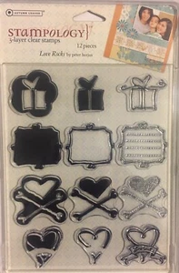 Sello transparente Stampology LOVE ROCKS AL3203 de 3 capas 12 un. - Imagen 1 de 1