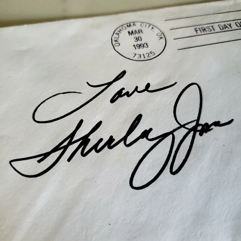 Shirley Jones - ( Autographed Envelope ) - Actress - The Partridge Family Cover