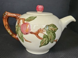 RAREST 1940 USA Vintage Franciscan Apple Pattern Tea Pot W/ Lid, FREE SHIPPING - Picture 1 of 14