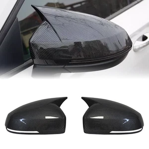 For VW Tiguan Facelift 21-23 W/ Mirror Light 2x Carbon Look Side Mirror Covers - Picture 1 of 5