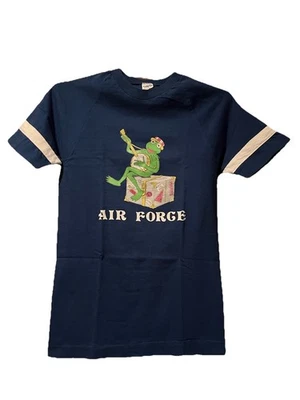 Camiseta deportiva mediana Champion Blue Bar Air Force USAF Kermit The Frog de la década de 1970  Foto 1 de 4