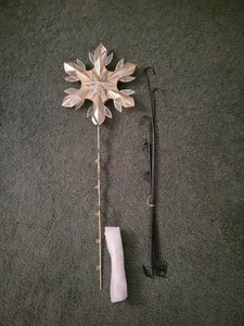 Balsam Hill Capiz Shell Snowflake Lighted Tree Topper NEW w/o box - Picture 1 of 7