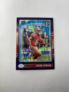 2024 Donruss Optic Purple Shock Jacob Cowing Rated Rookie 49ers #236 SP RC - Picture 1 of 2