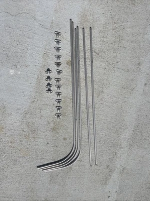 Vintage VW BUS Jail Bars 23 15 Window Original German 1955-1963 Volkswagen Sides - Image 1 of 4