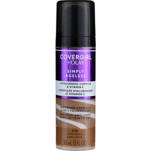 4 Pack CoverGirl + Olay Simply Ageless 3-in-1 Foundation, Soft Sable 275, 1 f... - Picture 1 of 1