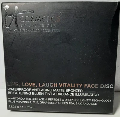 IT Cosmetics by Jamie Kern Live, Love, Laugh Vitality Face Disc ~ 0.78oz ~ New - Image 1 of 3