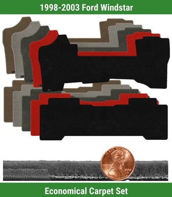 Набор ковриков Velourtex на заказ для 1998-2003 Ford Windstar (2 штуки) #M4I - Изображение 1 из 4