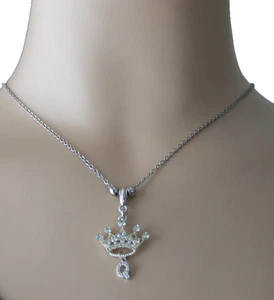 Collar Queen QOS fetiche estilo de vida MMF declaración MFM acero inoxidable plata corona - Imagen 1 de 16
