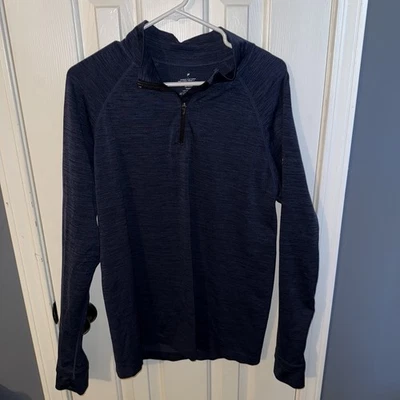 Pullover Fabletics XL azul marino 1/4 cremallera para hombre talla grande, usado en excelente estado Foto 1 de 3