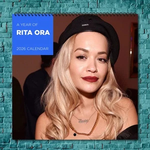 Rita Ora 2026 Wall Calendar, 12-Month Celebrity Fan Gift for Wall - Picture 1 of 4