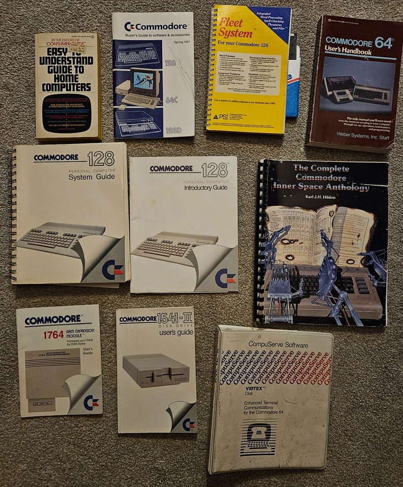 Colección de Manuales y Libros Commodore (64/128, Guías, Libros de Programación, +) Foto 1 de 1
