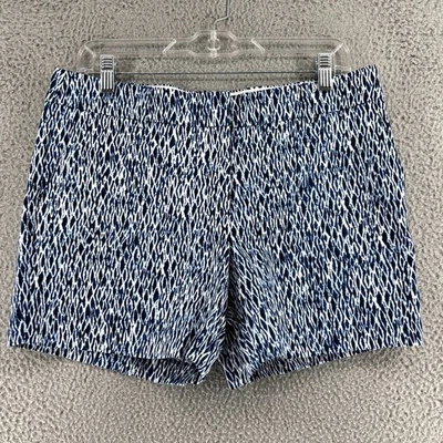 Pantalones Cortos Kenar Mujer 8 Azul Blanco Azul Elástico Algodón Playa Verano Informal Foto 1 de 4