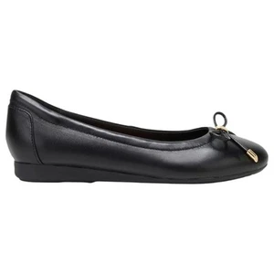 Womens Hush Puppies The Ballet Slipper Black Comfy Shoe - Picture 1 of 6