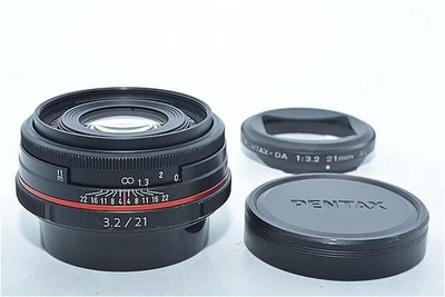 354 Pentax Hd Pentax-Da 21Mmf3.2Al Limited Black Wide Angle Single Focus Lens - Image 1 of 4
