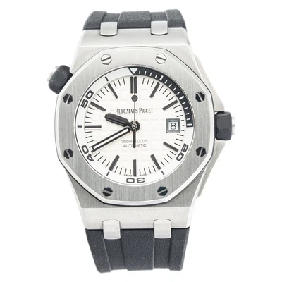 Audemars Piguet Royal Oak Offshore Diver 15710ST MINT White Dial SS Men's 42mm - Image 1 of 4