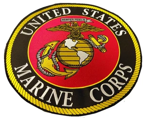 US MARINE CORPS 12" RD LARGE BACK Military Patch PM9046 EE - Picture 1 of 3