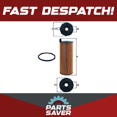 Oil Filter fits AUDI A6 Allroad C6 3.0D 06 to 11 Mahle 057002561L 057115561K New - Image 1 of 4