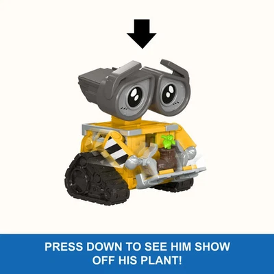 Disney Pixar Click Figs WALL-E 3" Ação Mover Clique para Mudar Figura 2 Poses NOVO - Imagem 1 de 4