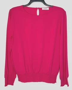Zenana Pink Long Sleeve Blouse, Classy Chic, Women's Size Large - Picture 1 of 10