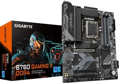 GIGABYTE B760 Gaming X DDR4 Mainboard Intel Sockel 1700 B760 USB-C 3.2 M.2 ATX - Bild 1 von 4
