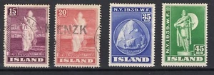 B484- Island, Briefmarken 2 gebraucht 2 mh mit Scharnierresten - Bild 1 von 1