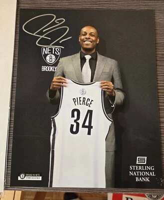 Foto de firma 2013 de Paul Pierce Brooklyn Nets - Autografiada por The Truth Foto 1 de 4