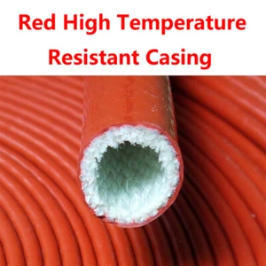  4mm-130mm Red  Silicone Rubber High Temp Voltage Cable Tube Sleeving Sheathing - Picture 1 of 5