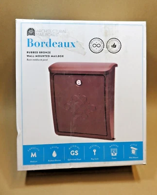Architectural Mailboxes Rubbed Bronze Bordeaux Wall Mounted Locking Mailbox - Image 1 of 4