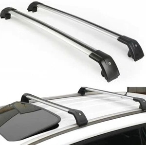 2 piezas barras transversales barra transversal para rieles de techo de aluminio apto para Volvo XC60 XC 2013-2017 - Imagen 1 de 9