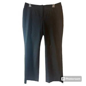 Halogen Quinn Fit Black Dress Pants Womens Size 10P High Rise Tapered - Picture 1 of 7