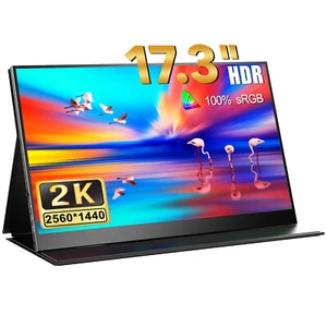 Used | 2K Monitor 2560x1440 Portable Monitor Gaming Monitor Laptop Extend Screen - Picture 1 of 12