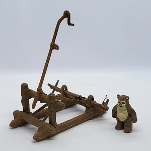 Vintage STAR WARS ACTIONFIGUR EWOK WICKET + KATAPULT Return of the Jedi Rotj - Bild 1 von 5