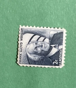 Frank Lloyd Wright Rare 1966, 2 Cent Stamp - Picture 1 of 2