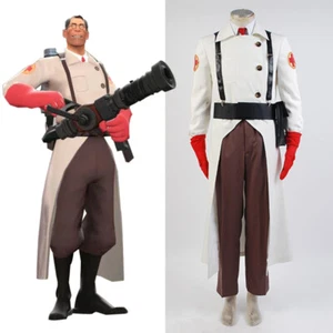 IN STOCK Team Fortress 2 The Medic Dr. Ludwig Outfit Cosplay Costume Halloween - Picture 1 of 4