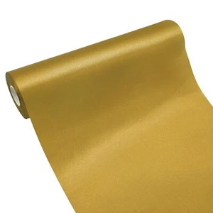 Antique Gold Satin Ribbon 12 Inch 25 Yards Fabric Large Silk Ribbon for Gift ... - Picture 1 of 2