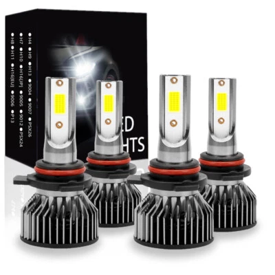 4X 9005 9006 para Acura NSX 1991-2000 Combo Kit de faros LED Bombillas haz alto + bajo Foto 1 de 4