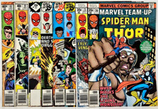 8 Marvel Team-Up Spider-Man & 70 Thor 73 Daredevil 74 75 76 Dr. Strange 77 81 83