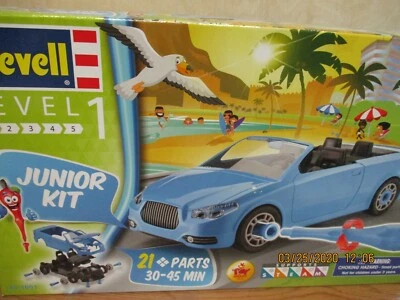 REVELL 1:20 SCALE Roadster Convertible Car Junior Assembly Model Kit 45-1001~NIB - Image 1 of 2