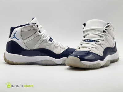 Nike Air Jordan 11 Retro Win Like 82_Blanco/Azul Marino_378038-123_Jóvenes Talla 7 Foto 1 de 4