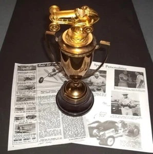 Vintage 1954 Tether Car - Fox Speedway PA - 1st Place TROPHY - 150.00mph - Picture 1 of 5