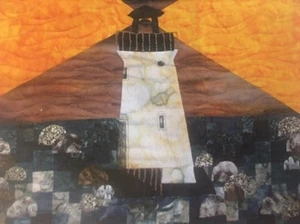 NUEVO EN PAQUETE "FARO DE BARGELLO" KAREN GIBBS 22.5" X 23.5" EDREDÓN PATRÓN COLGANTE DE PARED - Imagen 1 de 12