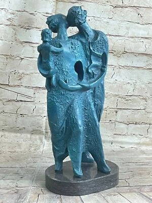 SALVADOR DALI CONTEMPORARY ART TRIBUTE BRONZE STATUE / SCULPTURE MARBLE FIGUR - Image 1 of 4