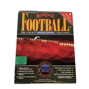 Micro League Fútbol PC Juego 3.5" Discos 1992 Completo Edición Deluxe - Imagen 1 de 6
