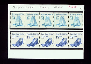 US STAMPS  SC2134-2135 STRIP OF 5 EACH PNCs    MNH (T859)  - Picture 1 of 1
